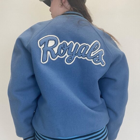 S Vintage Royals JF Ross Wool Varsity Jacket - Picture 4 of 5